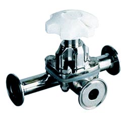 卫生级三通隔膜阀 